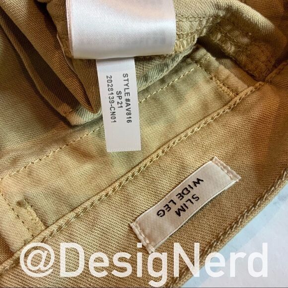 J.CREW SLIM WIDE-LEG CROPPED JEAN PALE OAK CHINOS - Picture 6 of 10